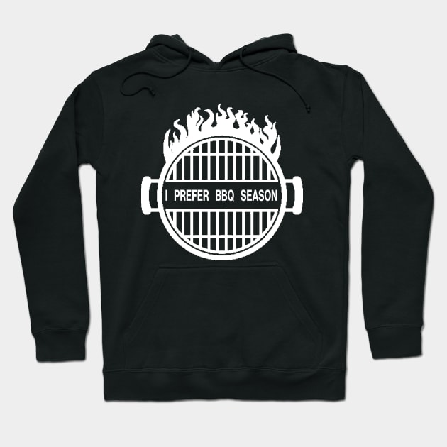 I Prefer BBQ Season - Christmas Barbecue Hoodie by CottonGarb